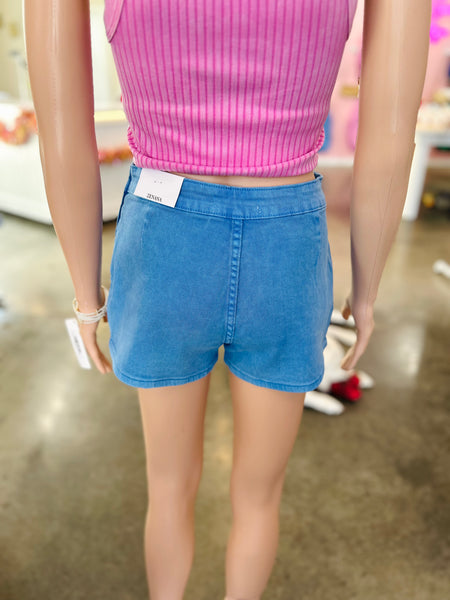 Downtown Denim Skort - Blue