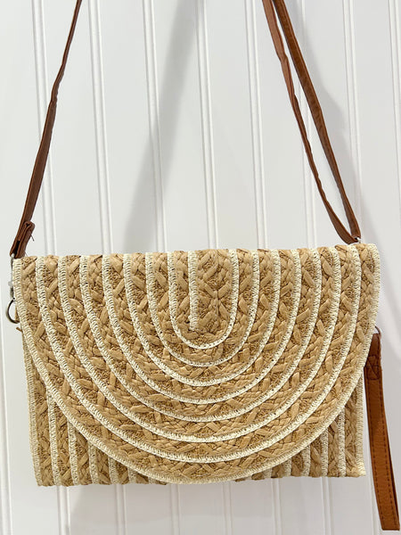 Sandy Stripe Crossbody Purse