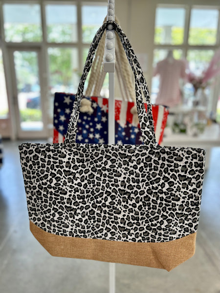 Leopard Print Tote Bag