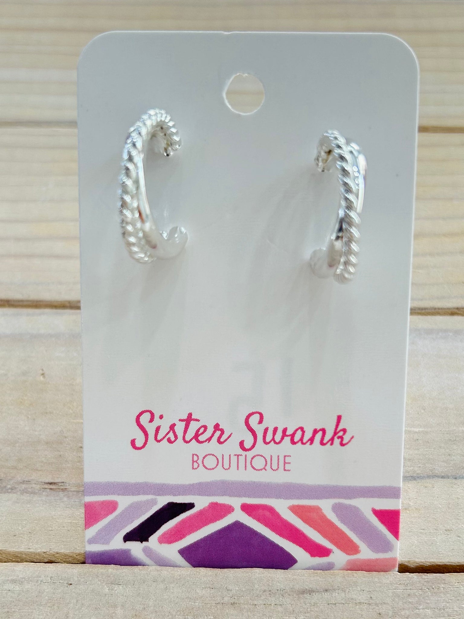 Twisted Treasure Hoop Earrings