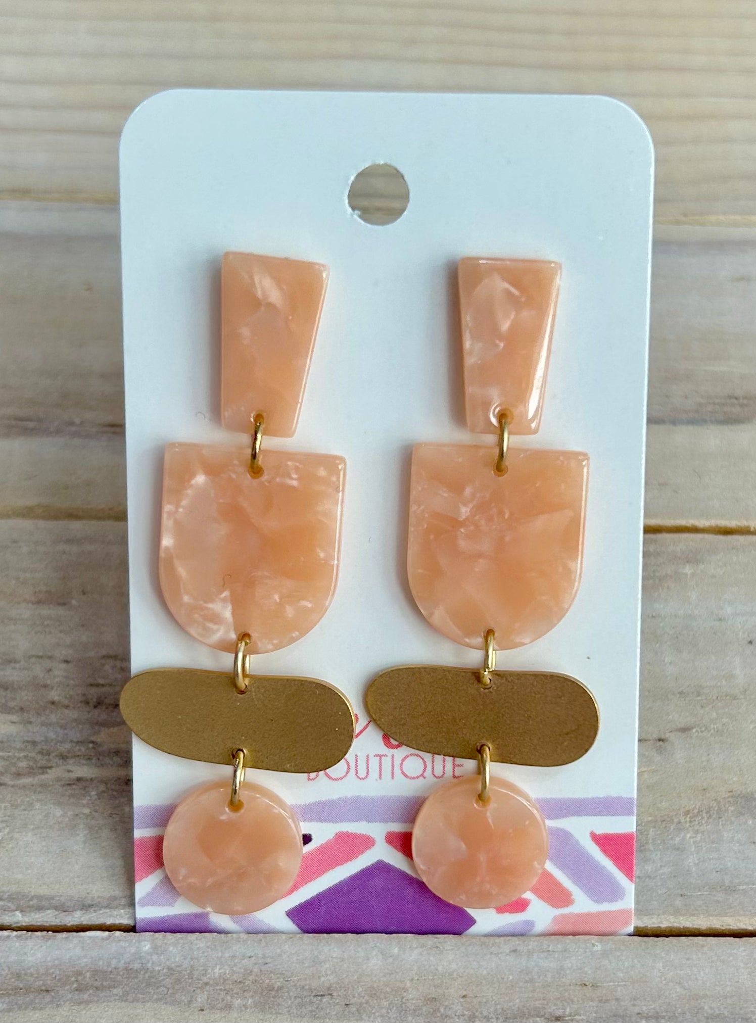 Dress Me Up Earrings - Coral