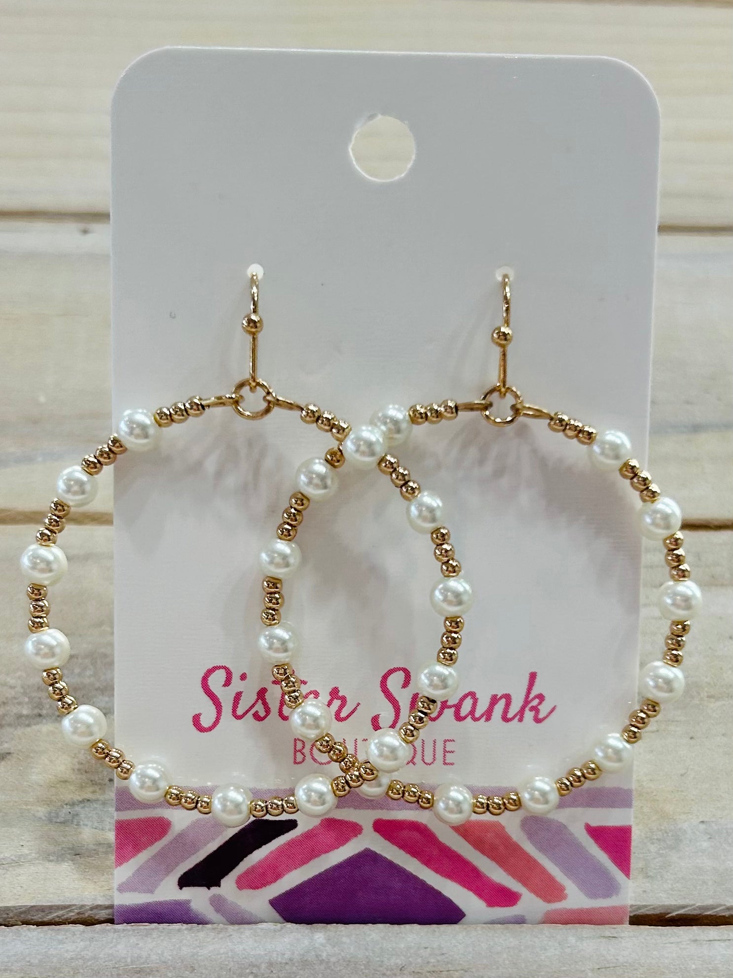 Hang in There Earrings - Gold