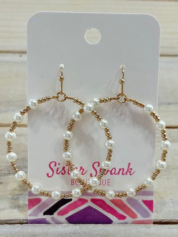 Hang in There Earrings - Gold