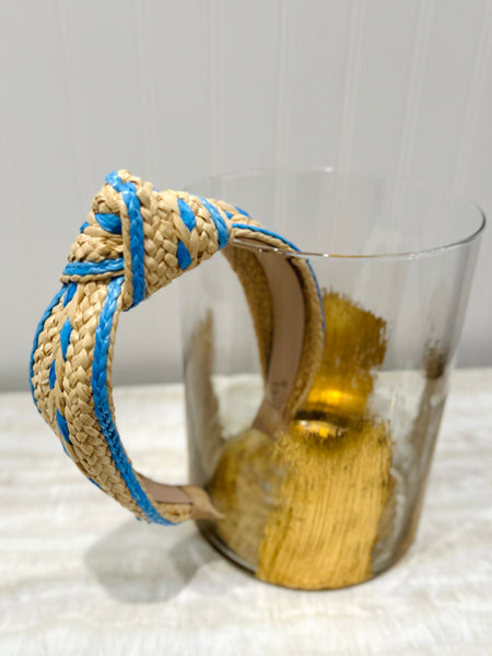 Knotted Chic Headband - Blue