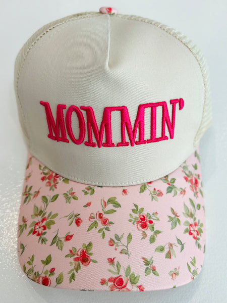 Mommin' Baseball Cap - Floral