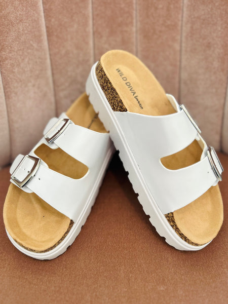 Sunset Stride Sandals - White