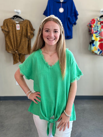 Knot Your Average Top - Green