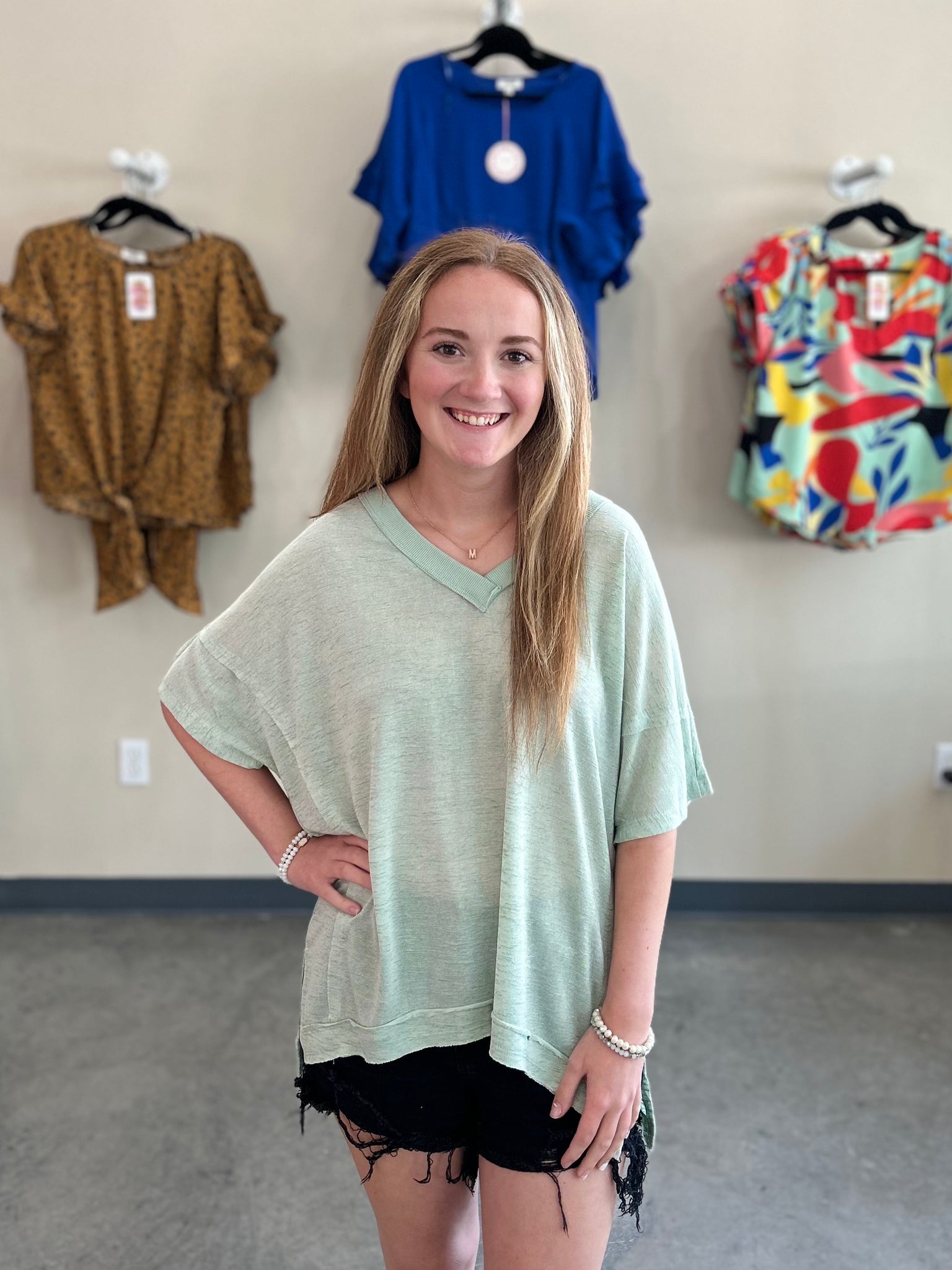 Easy Breezy Top - Sage