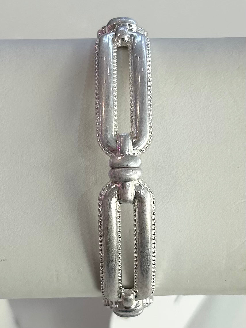 Chain Stretch Bracelet - Silver