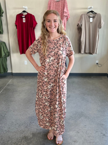 Wild in Comfort Maxi Dress - Rose