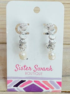 Let's Get Away Earrings - Silver