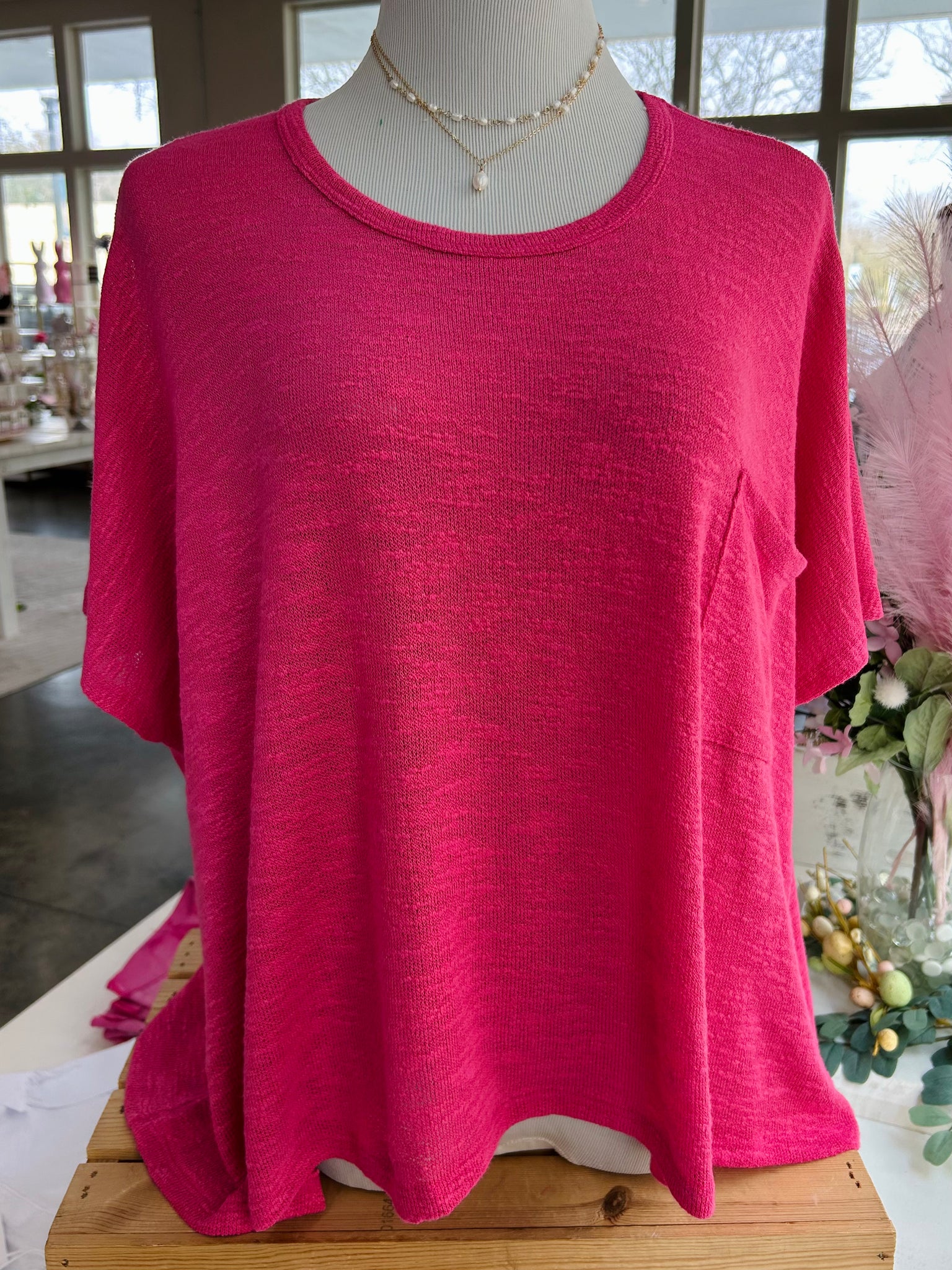 After All This Time Top - Hot Pink