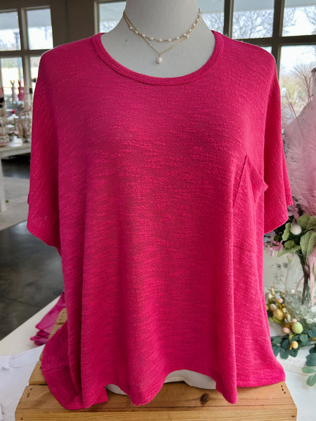 After All This Time Top - Hot Pink