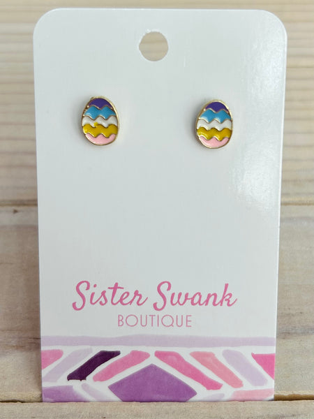 Pastel Egg Stud Earrings