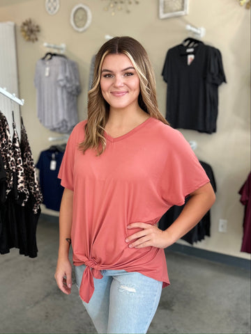 Knot Your Basic Top - Marsala