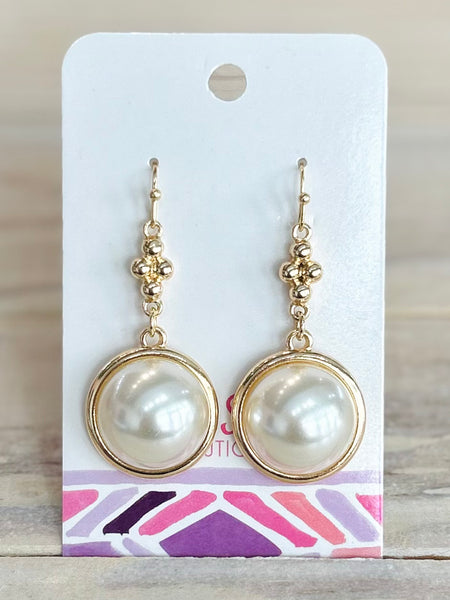 Pearl Drop Earring - Gold