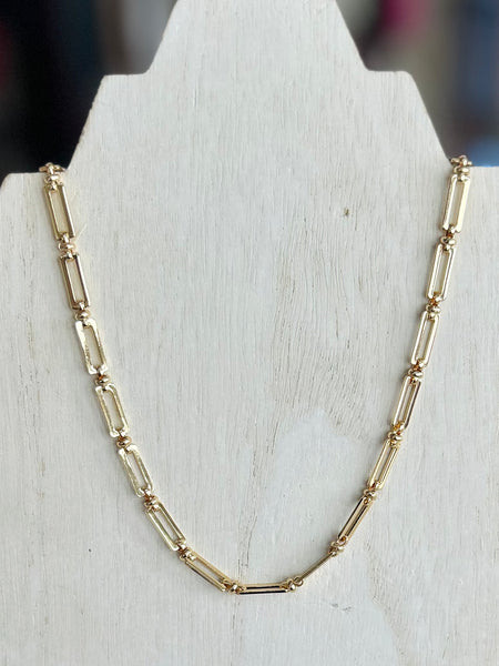 Everyday Rectangle Chain Necklace