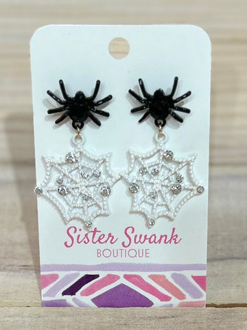 Spider Drop Earrings