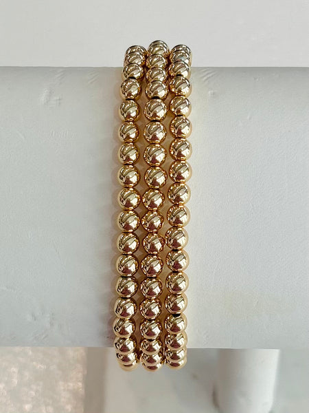 Simple Shine Bracelet Set - Gold