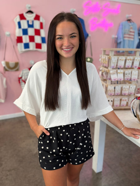 Dotted Darling Shorts - Black