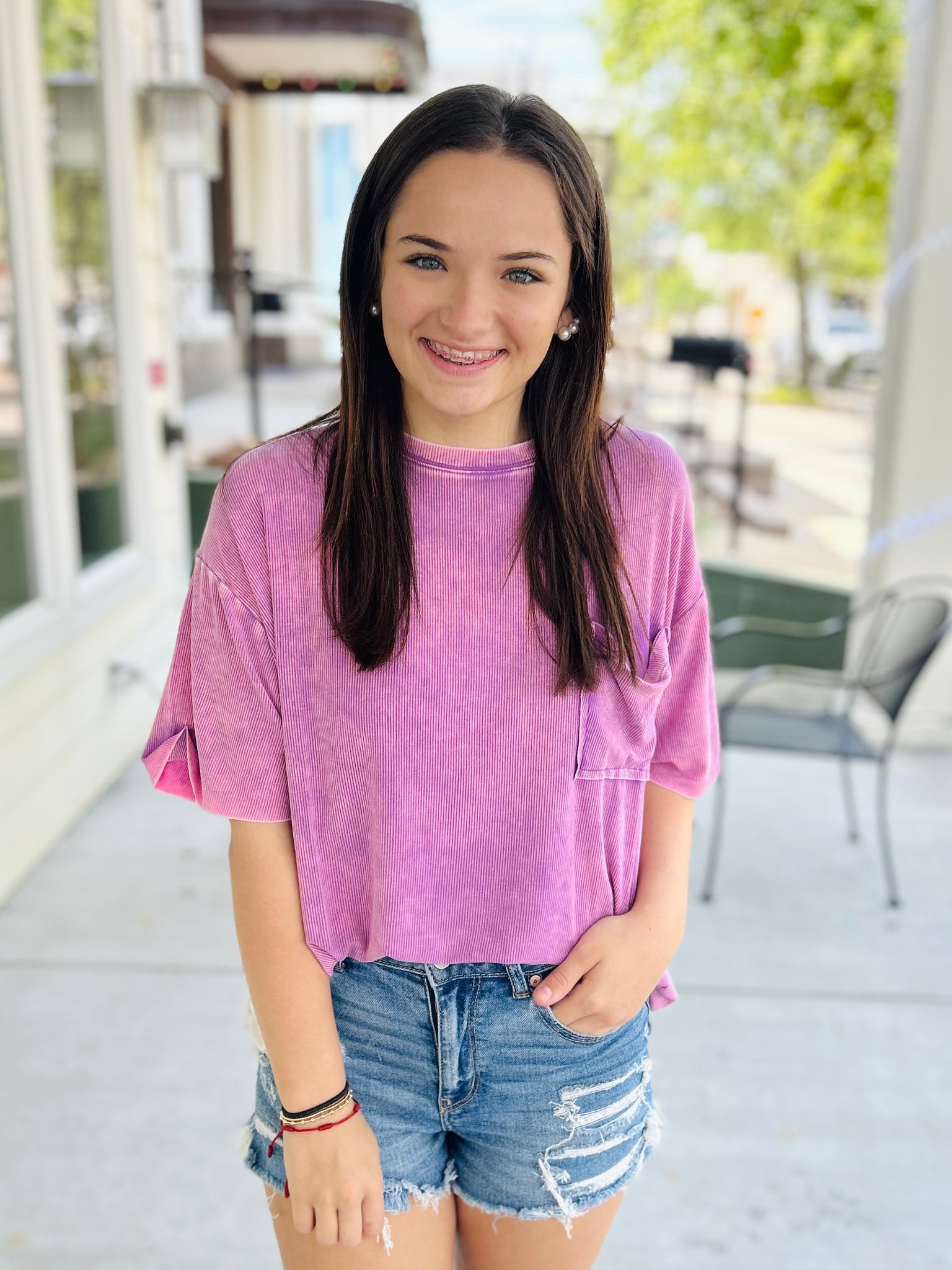 In My Element Top - Violet