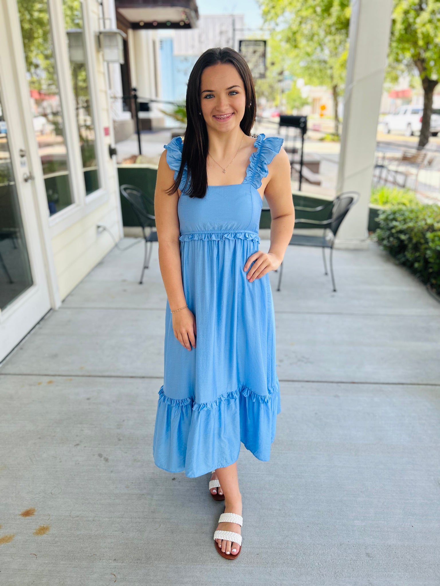 Dream of Me Midi Dress - Blue