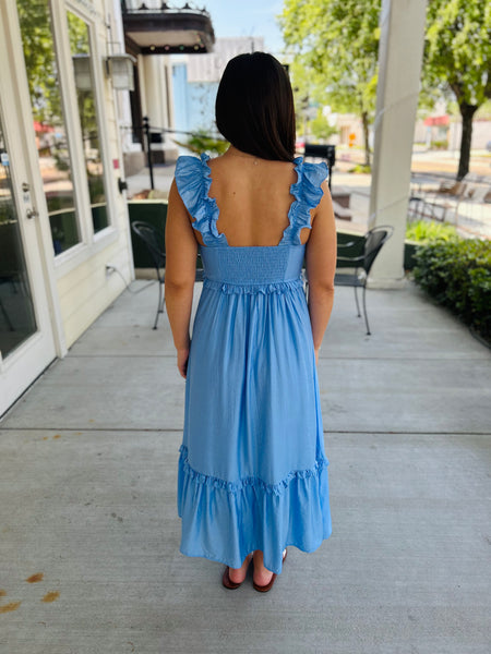Dream of Me Midi Dress - Blue