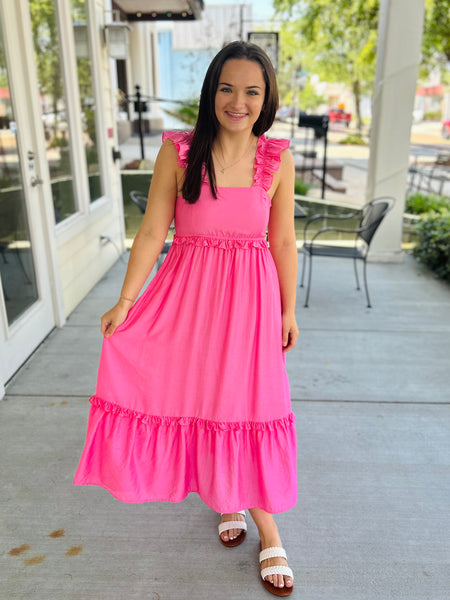 Dream of Me Midi Dress - Pink