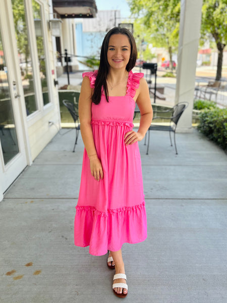 Dream of Me Midi Dress - Pink