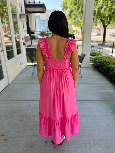 Dream of Me Midi Dress - Pink