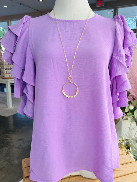 Head Start Blouse - Lavender