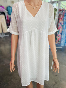 Come Along With Me Dress - White