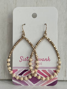 Beaded Teardrop Earrings