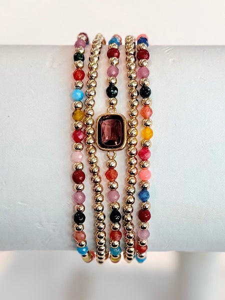 Sunlit Spark Bracelet Set - Multi