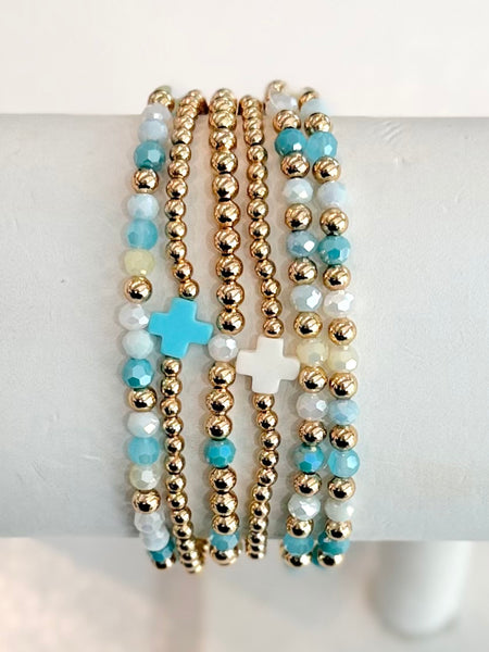 Sacred Spark Bracelet Stack - Turquoise