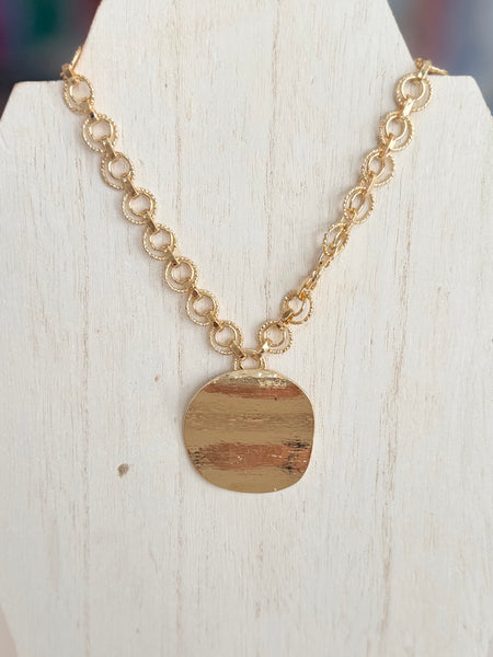 Golden Hour Medallion Necklace