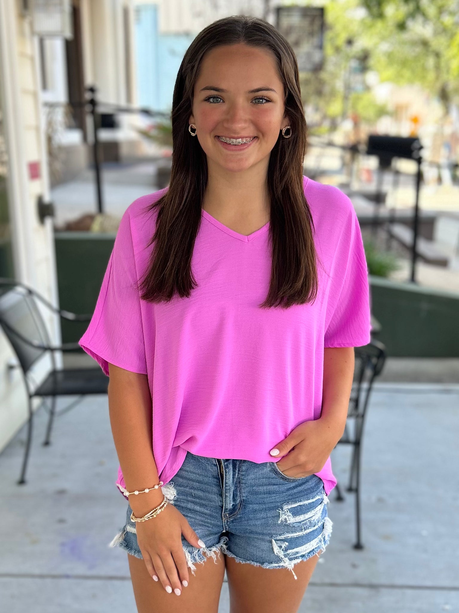 Daybreak Dreams Top - Mauve