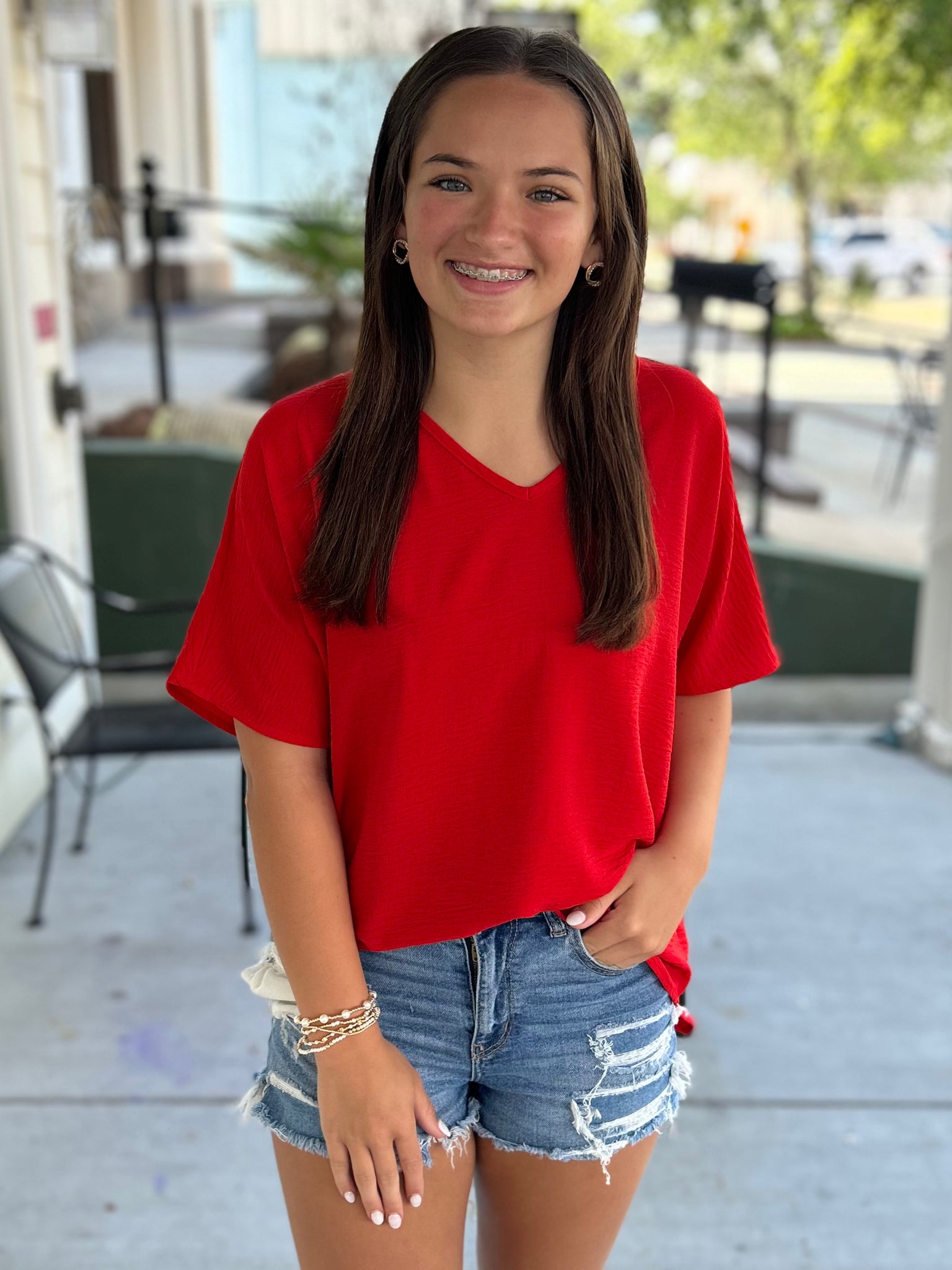 Daybreak Dreams Top - Red