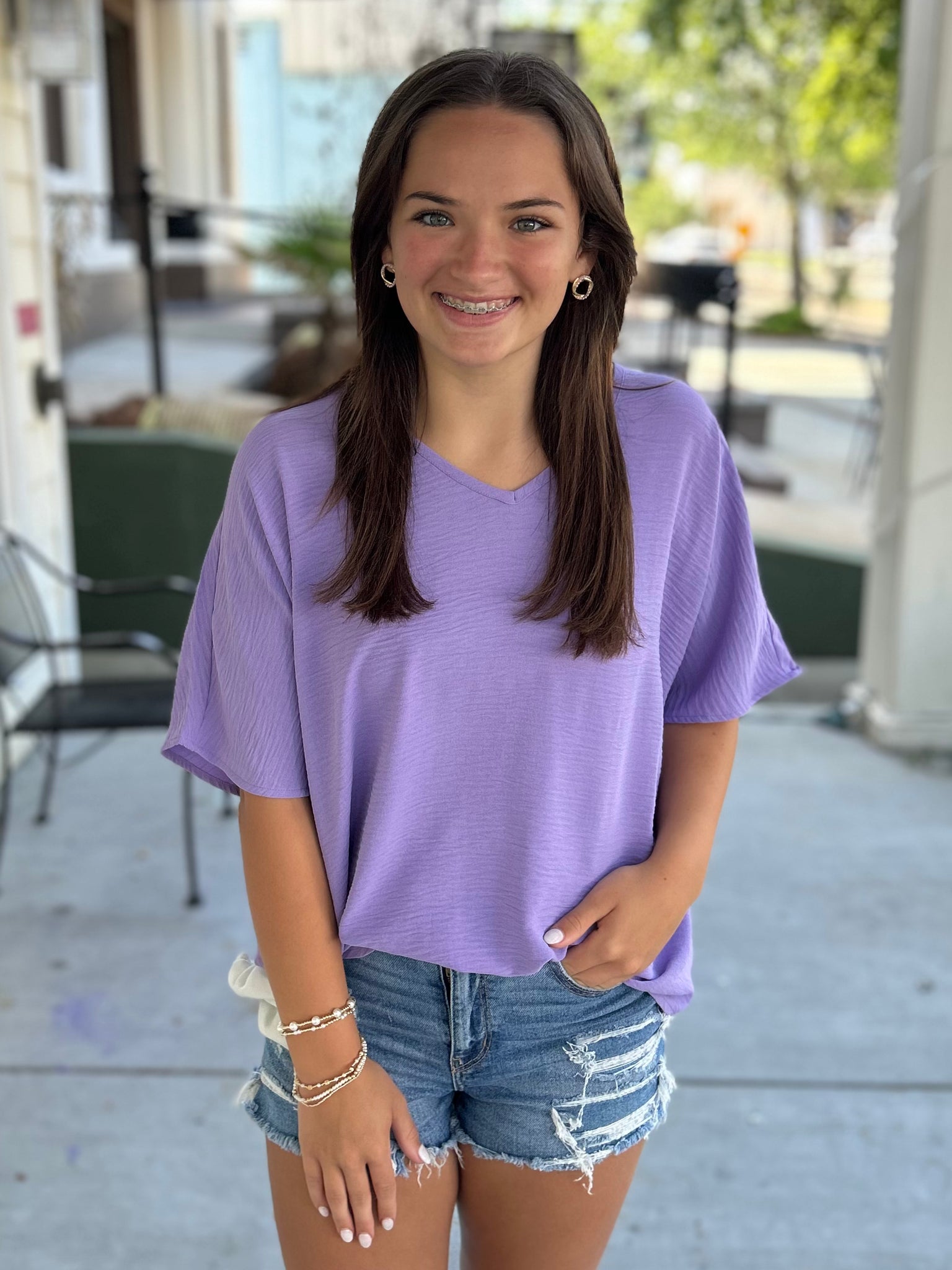Daybreak Dreams Top - Lavender
