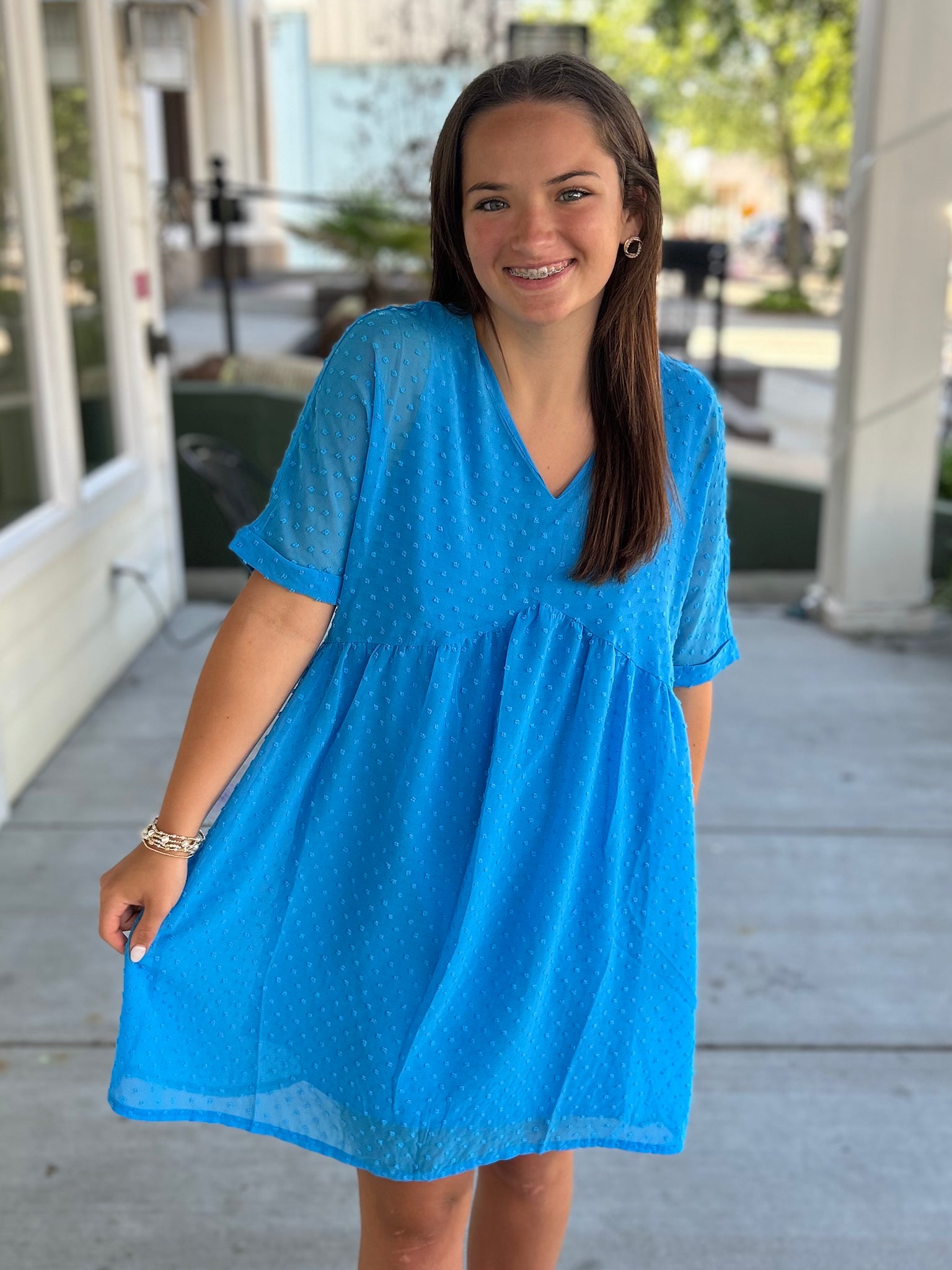 Come Along With Me Dress - Blue