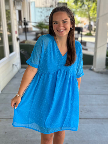 Come Along With Me Dress - Blue