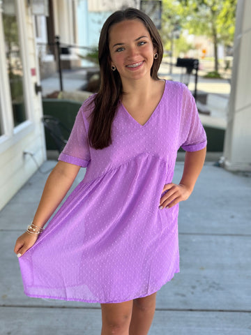 Come Along With Me Dress - Lavender