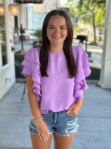 Head Start Blouse - Lavender