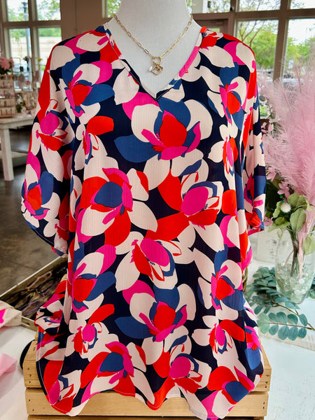 Floral Symphony Blouse - Multi