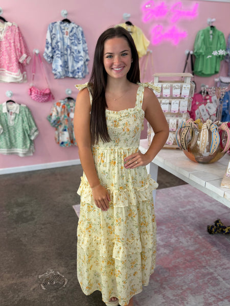 Love in Bloom Dress - Yellow