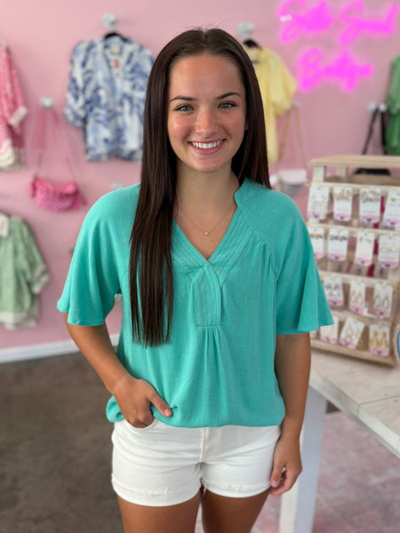 Weekend Escape Blouse - Emerald