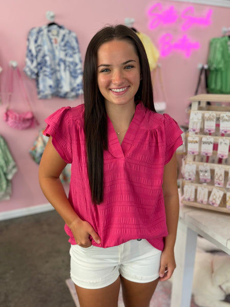 Easy Charm Blouse - Pink