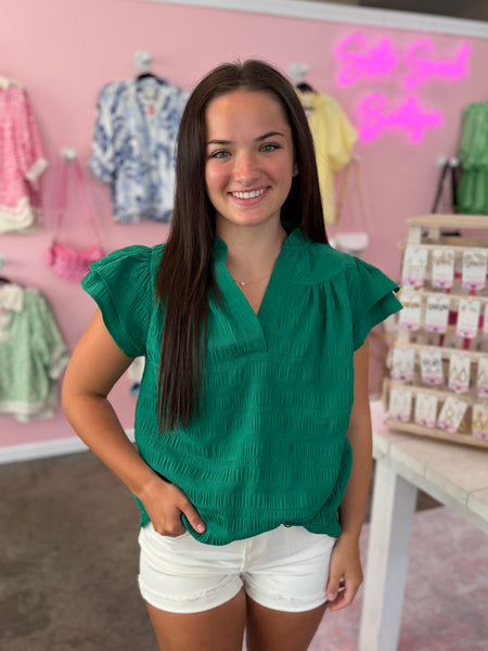 Easy Charm Blouse - Green