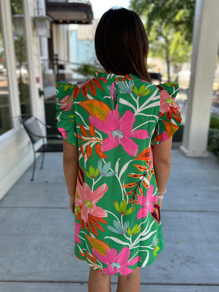 In The Meadows Dress - Green