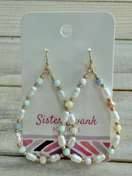 Pearl Perfection Drop Earrings - Multi